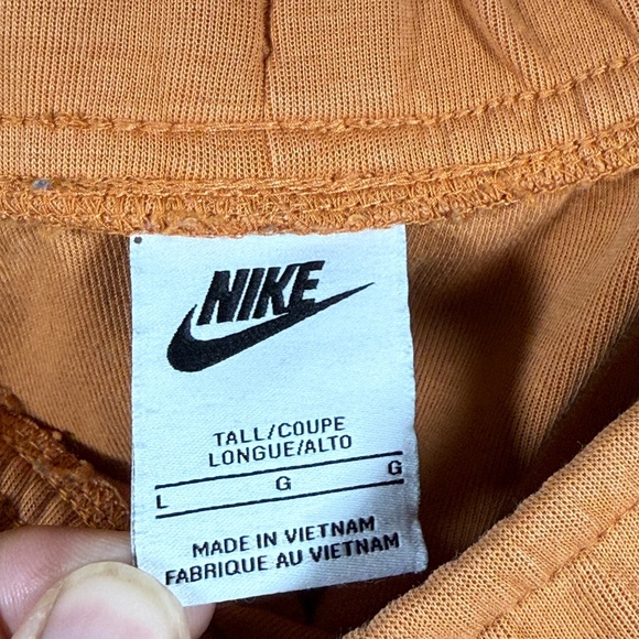 Nike Sportswear Orange Tech Fleece Tapered Joggers Mens Large #1165 - Picture 4 of 10